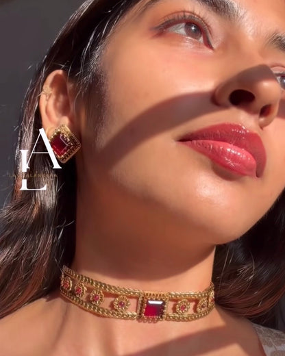 Box Stone choker set