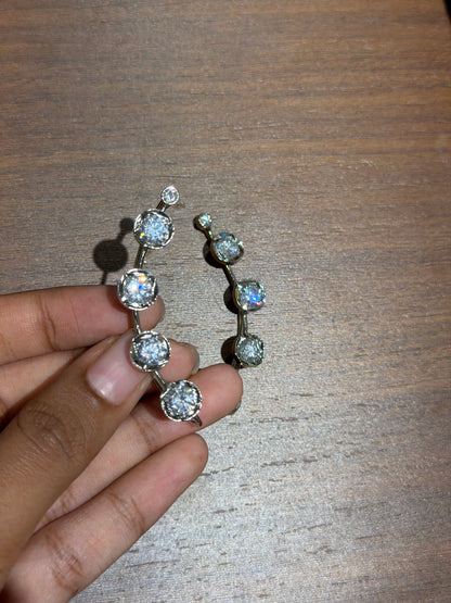 5 stone Earcuff