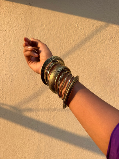 Metal bangles set(13 bangles set)