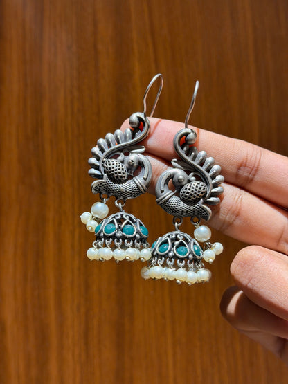 Peacock oxidised Jumka
