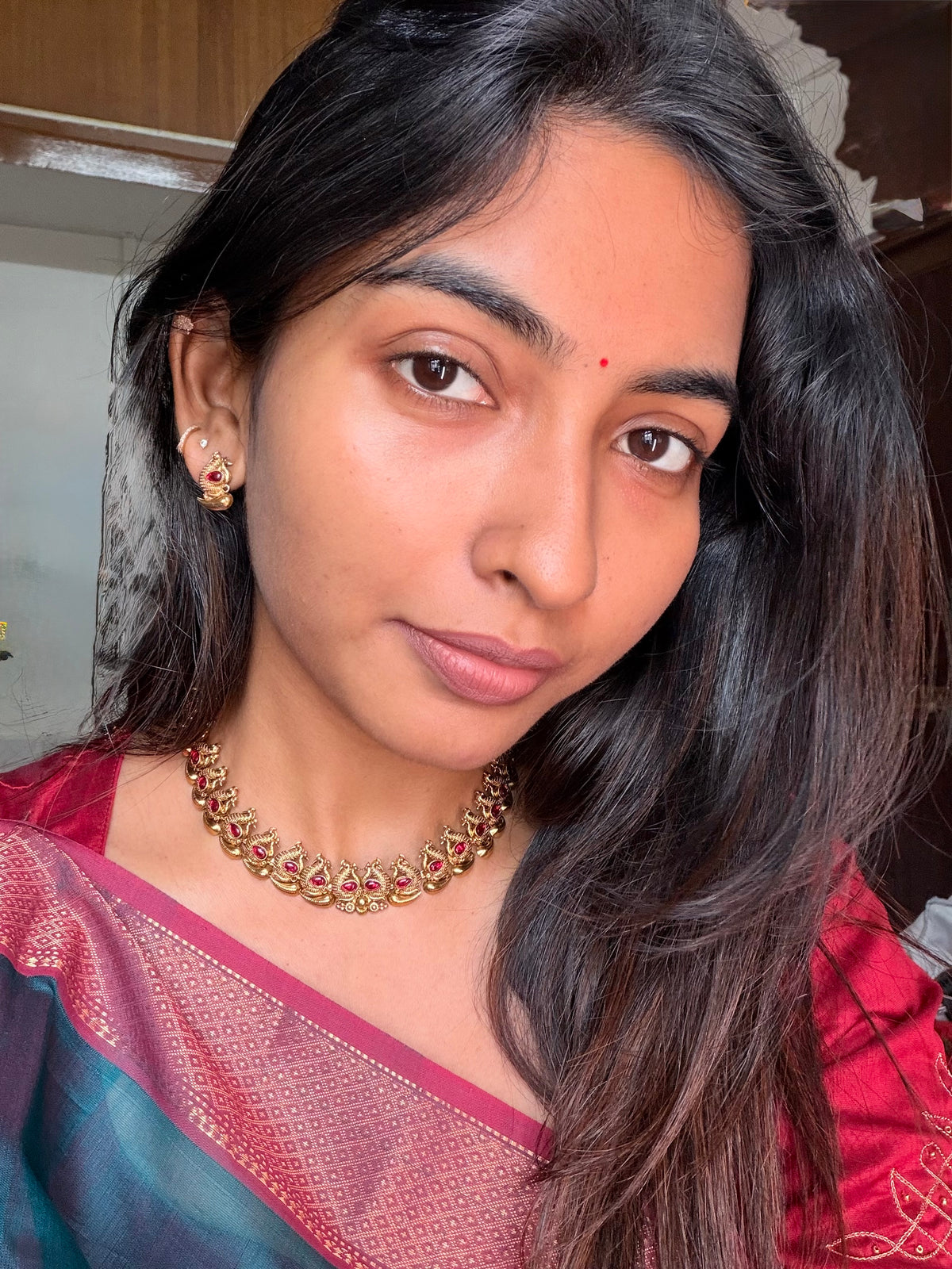 Peacock necklace