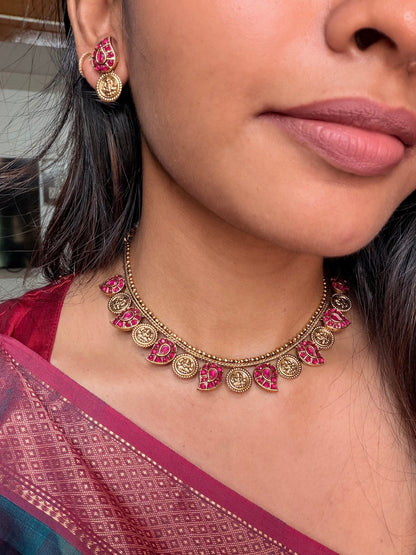Mango and coin necklace