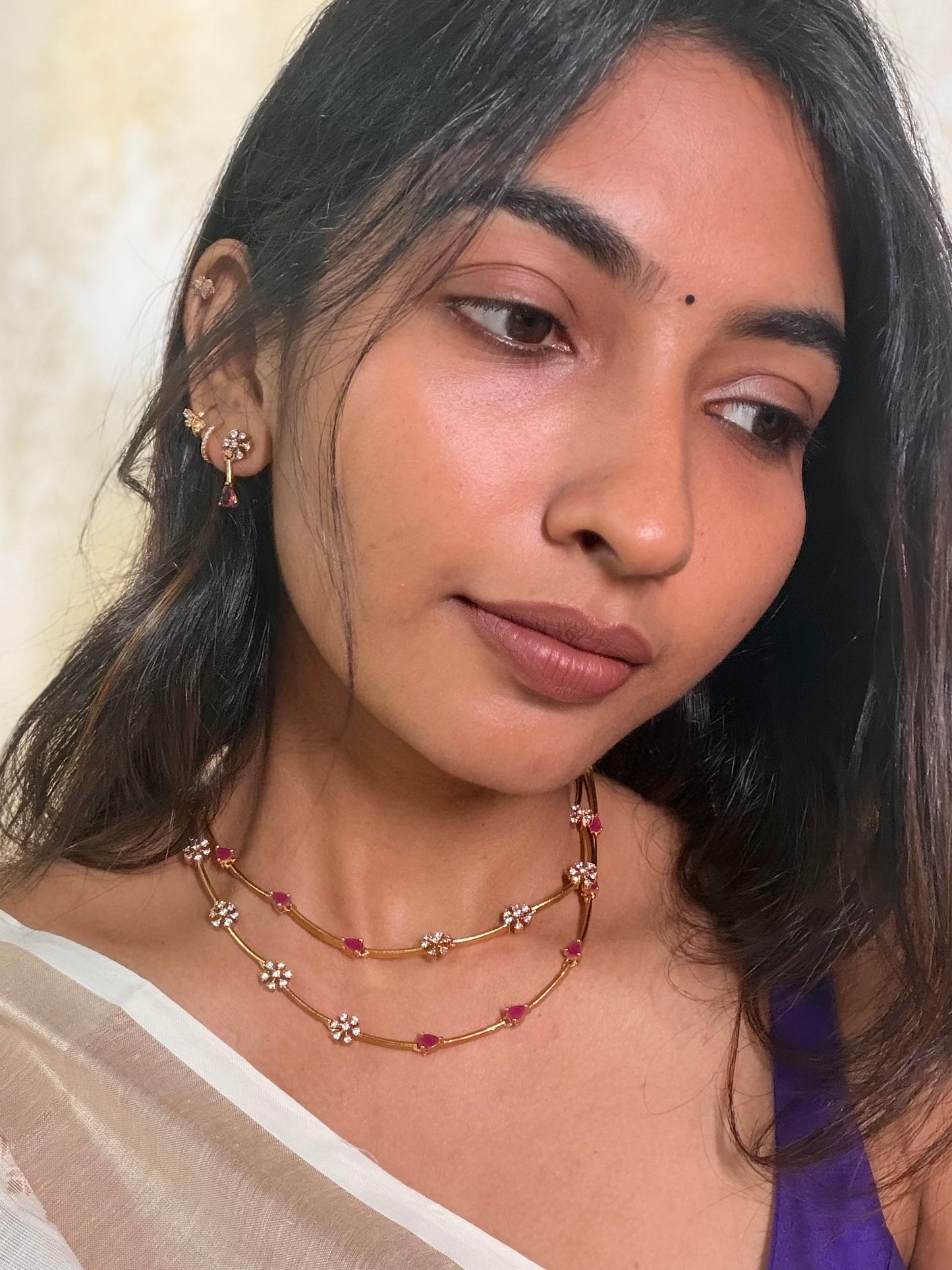 Double layered stone set