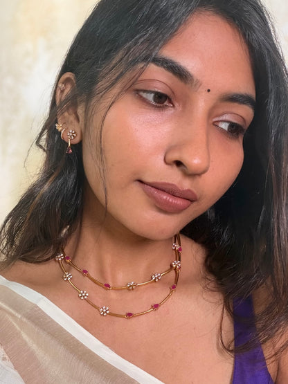 Double layered stone set