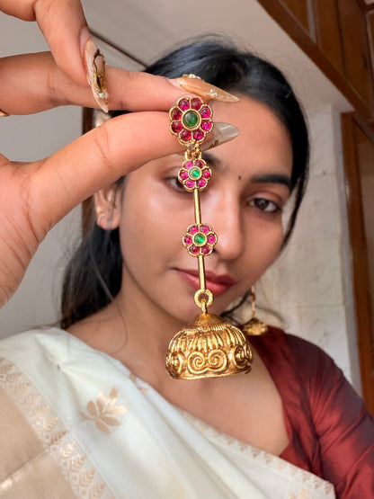 Floral Jumka earring