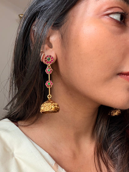 Floral Jumka earring