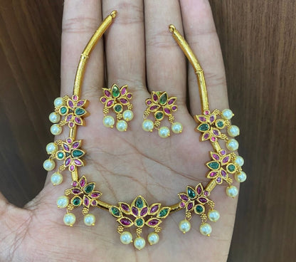 Lotus necklace set