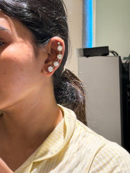 5 stone Earcuff