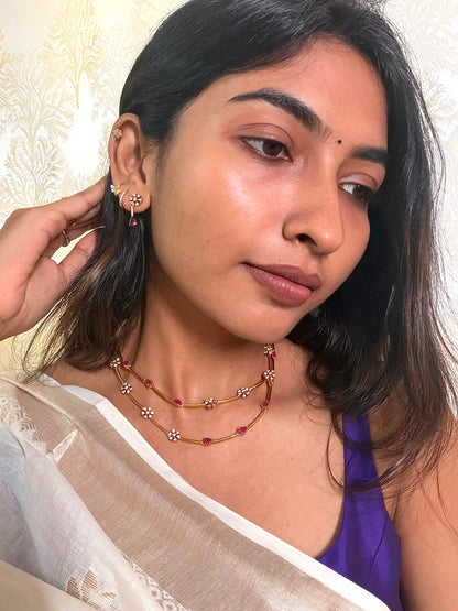 Double layered stone set