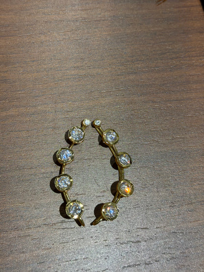 5 stone Earcuff