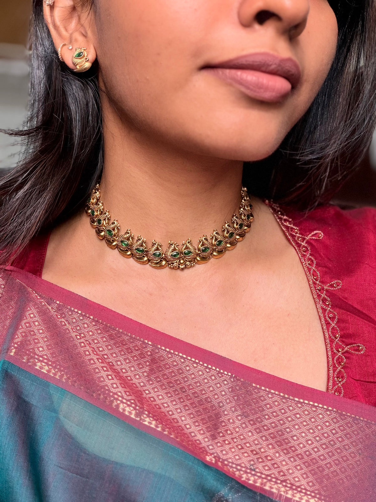Peacock necklace