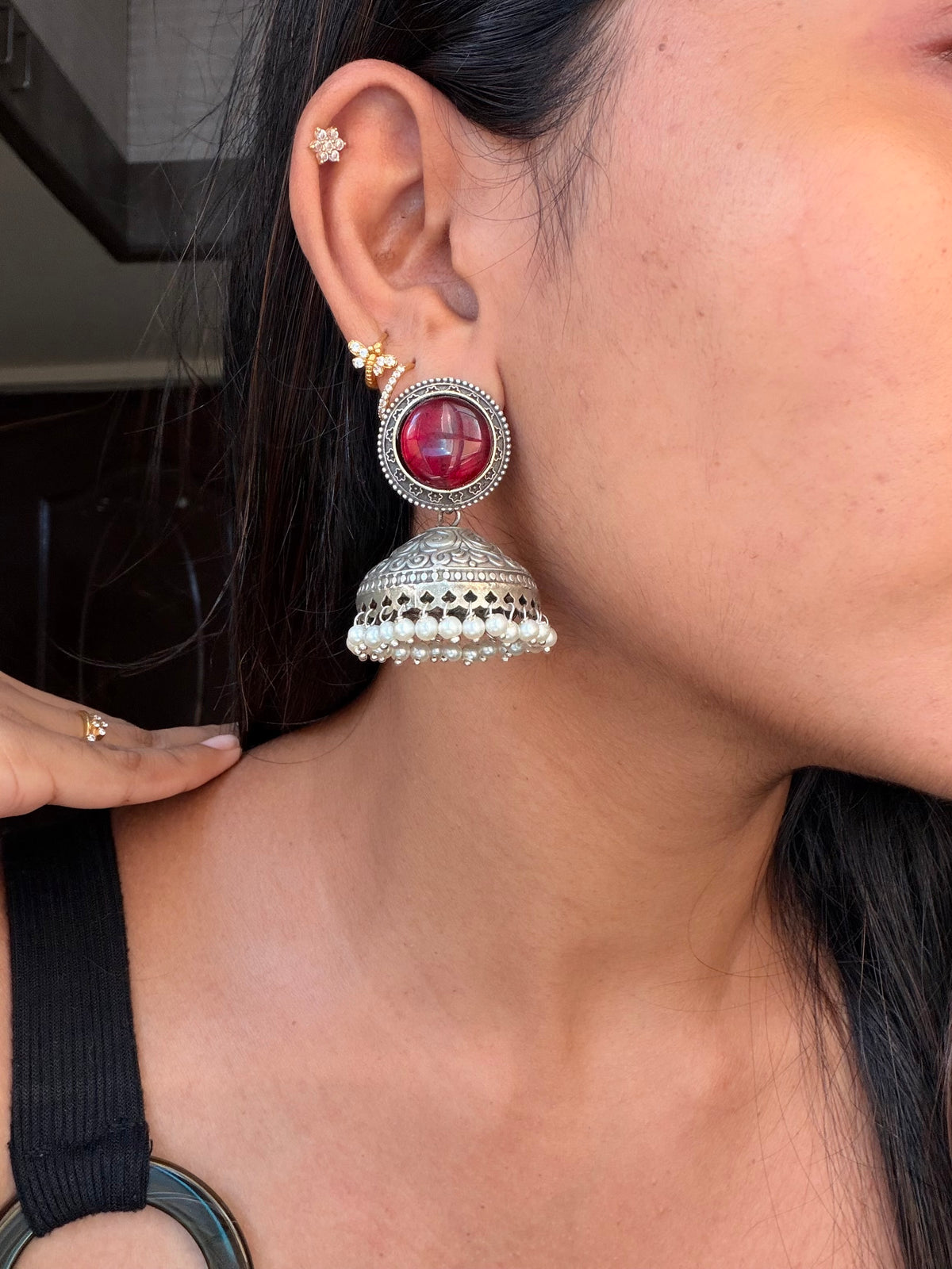 Premium oxidised Jumka
